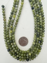 BC jade, 6mm round, 15" strand, sold per strand