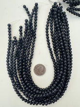 blue goldstone, 6mm round, 15" strand, sold per strand