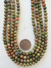 unakite, 6mm round, 15" strand, sold per strand