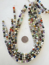 gemstone mix, 6mm round, 15" strand, sold per strand