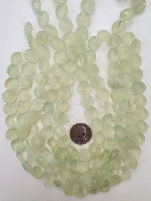 new jade, 13x13x6mm faceted rectangle, 15