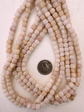 cherry quartz, 7mm rounded cube, 15" strand, sold per strand