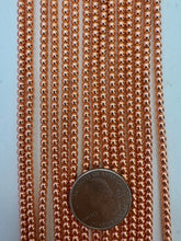 copper plated hematite, 3mm round, 15" strand,  SOLD PER STRAND