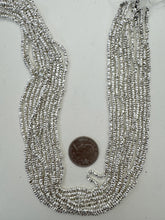 silver plated hematite, 3x2mm faceted rondelle, 15" strand,  SOLD PER STRAND, strands have some tarnished beads