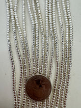 silver plated hematite, 3x2mm heishi rondelle, 15" strand,  SOLD PER STRAND, strands have some tarnished beads