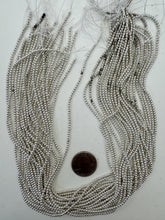 silver plated hematite, 2.5mm round, 15" strand,  SOLD PER STRAND, strands have some tarnished beads