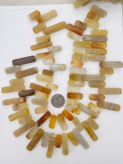 carnelian, 21-40mm stick pendant mix, 15