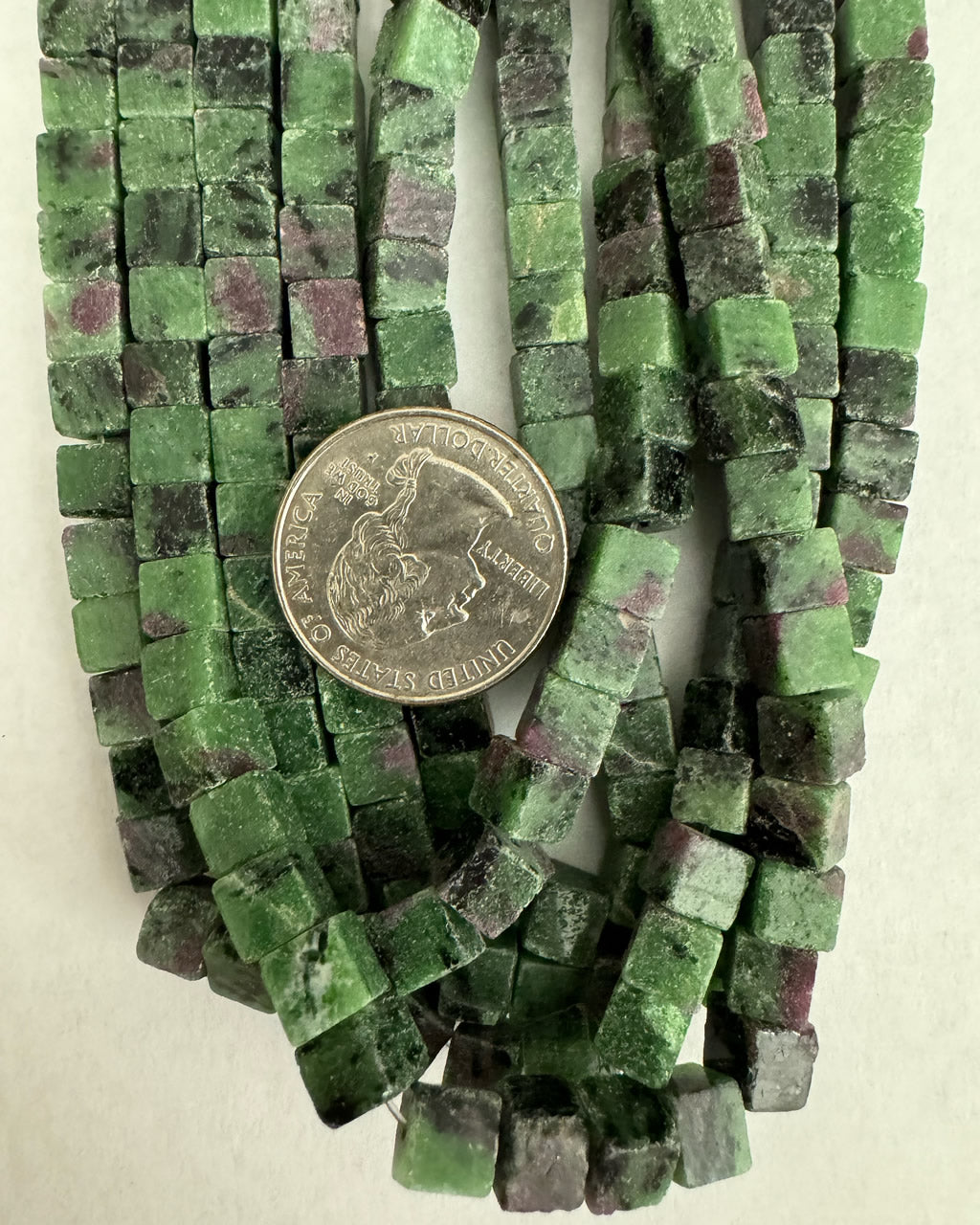 Ruby Zoisite, 6mm cube, 15
